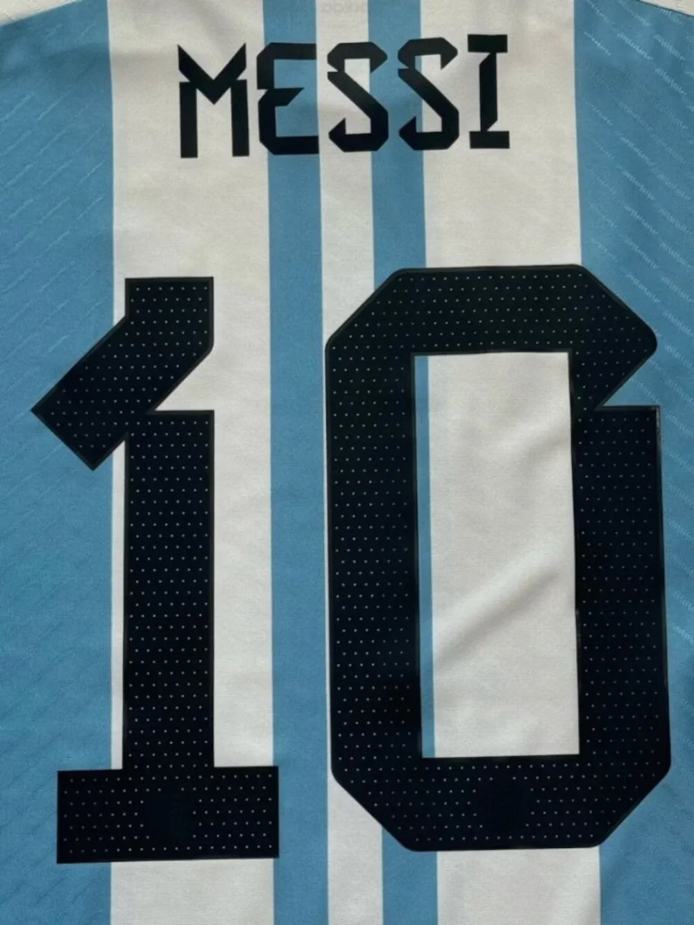 Authentic 2022 Messi Home Jersey World Cup Champs Argentina 2 Stars HF2158 XXL